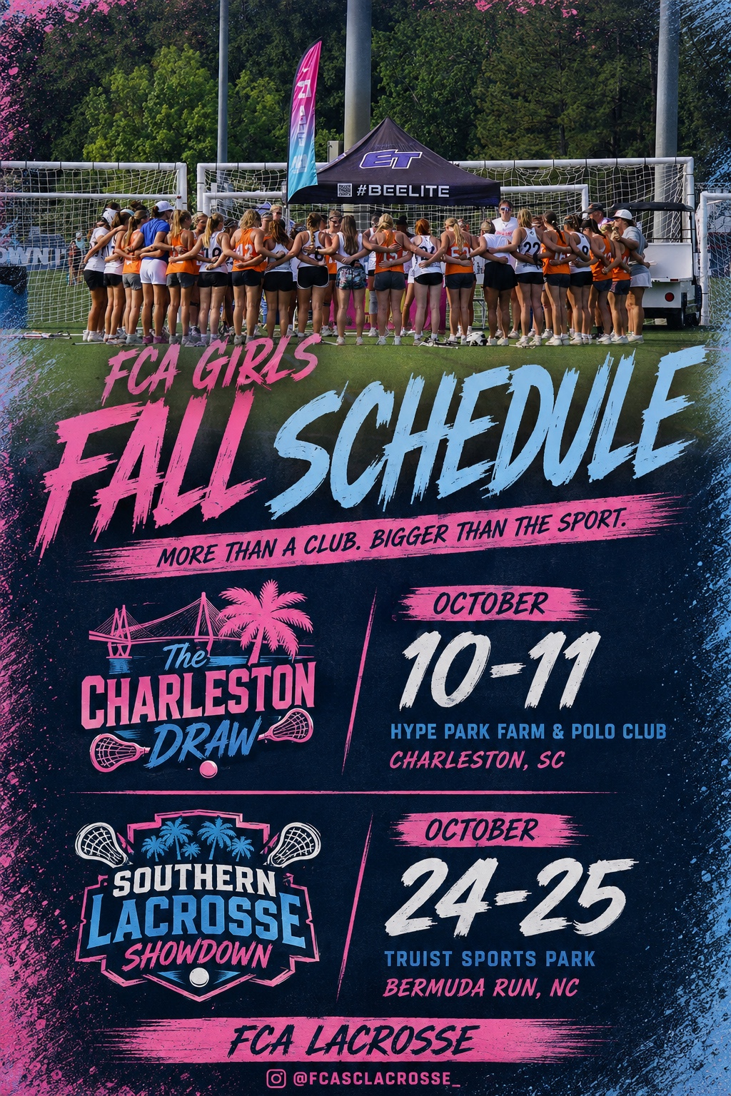 FCA girls fall tournament schedule
