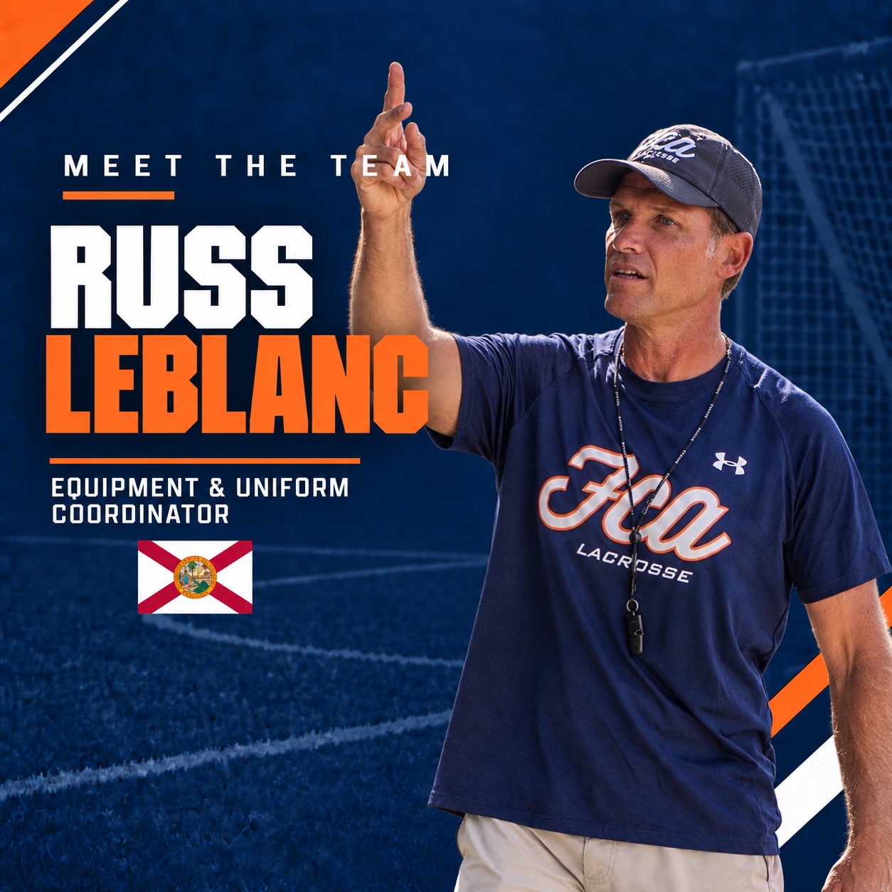 Russ Leblanc, Equipment & Uniform Coordinator representing Florida